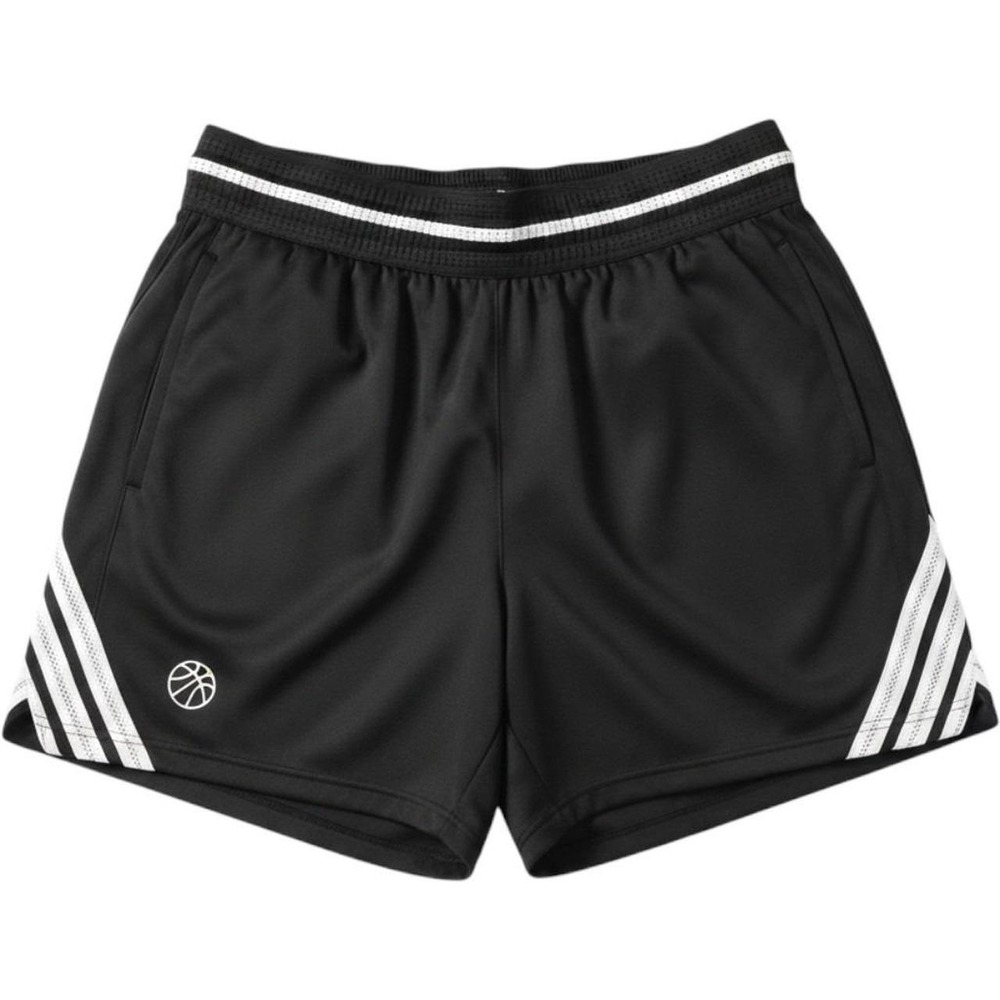 Adidas loose fit men's black basketball shorts, Size M